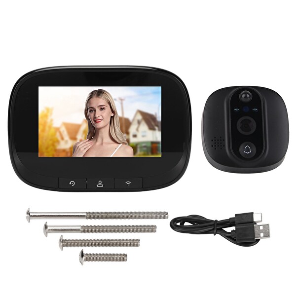 Yeco PD-10 Akıllı Görüntülü Kapı Zili Kablosuz Tuya Uyumlu 1080P Güvenlik Kameralı Zil