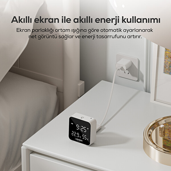 Xenon Smart Monitörlü ve Akıllı Kumandalı IR WiFi Saatli Klima TV Kontrolü Dijital Termometre X7511