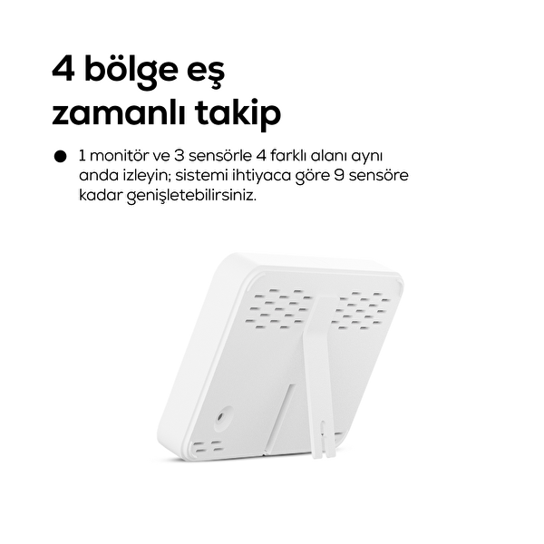 Xenon Smart 4 Bölge Takipli İç-Dış Mekan WiFi Akıllı İklim Sensörü Monitörlü Dijital Termometre X7510