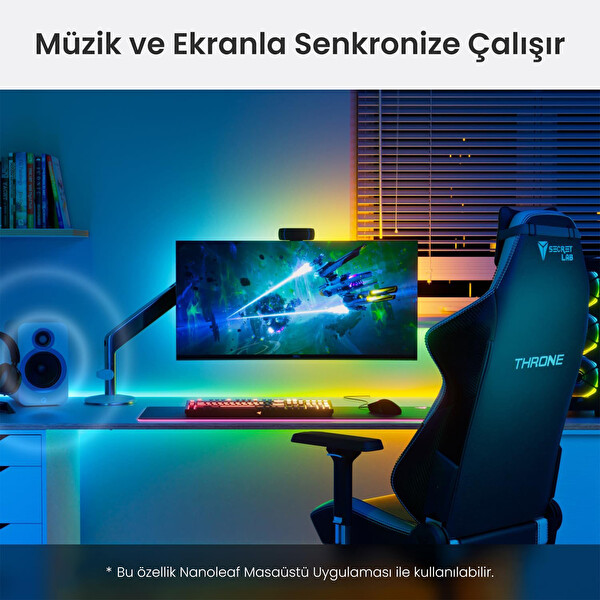 Nanoleaf Essentials Akıllı RGB LED Işık Şeridi - Matter Apple HomeKit Google Home ve Alexa Destekli