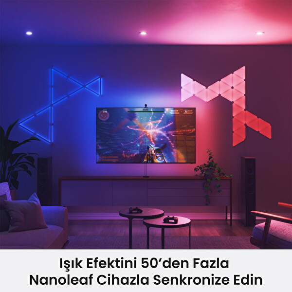 Nanoleaf 4D Ekran Senkronizasyonlu Akıllı RGB LED Şerit Aydınlatma Başlangıç Paketi 4 M - Maks 65