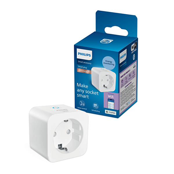 Philips Smart Akıllı Priz Type-F / Matter Uyumlu (Google Home - Alexa - HomeKit - Matter Uyumlu)