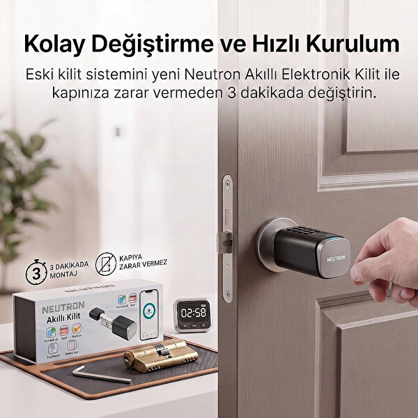 Neutron NTL-SC-09FKPB Akıllı Kapı Kilidi