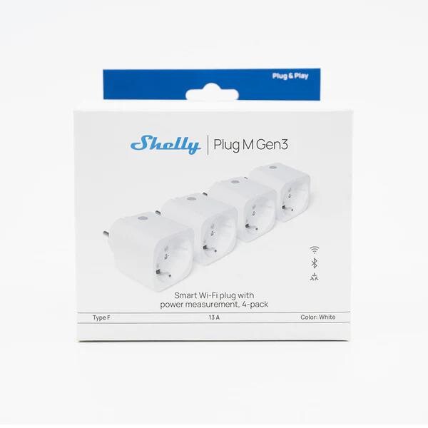 Shelly Plug M Gen3 4'lü Akıllı Priz