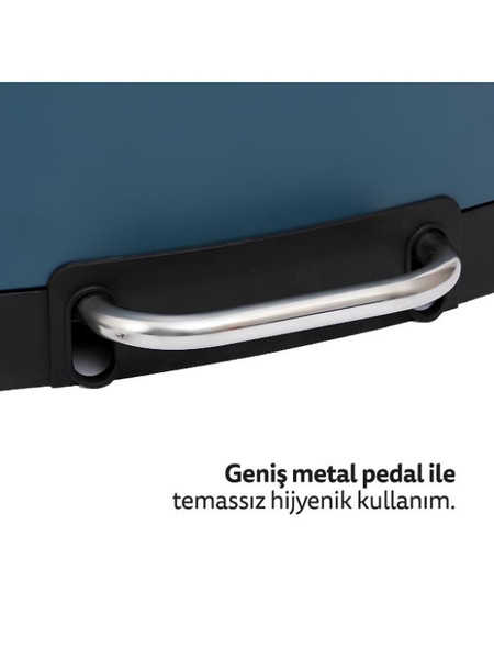 5five Ariane Metal Pedallı 30 L Petrol Mavisi Çöp Kovası