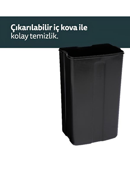 5five Ariane Metal Pedallı 30 L Petrol Mavisi Çöp Kovası