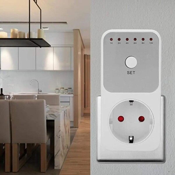 Wellhise TM04 16A 3680W Dijital Zaman Ayarlı Priz