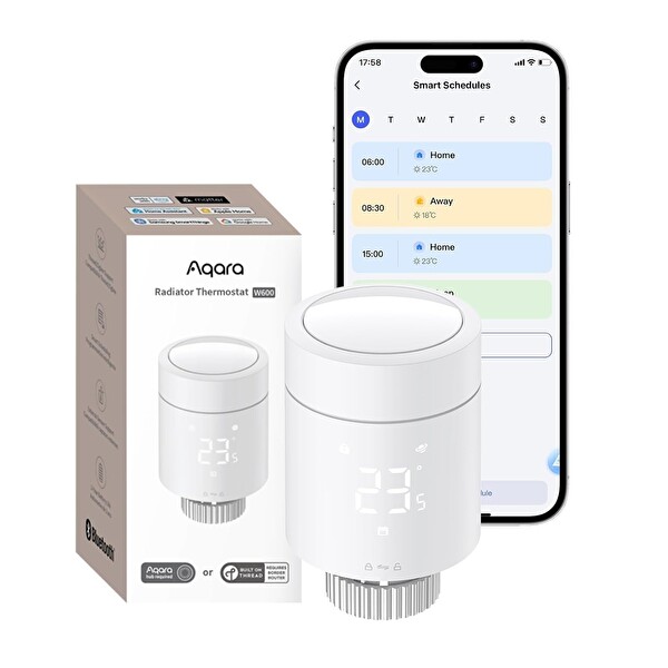 Aqara Akıllı Radyatör Termostatı W600 WT-A03D - Apple Home Destekli