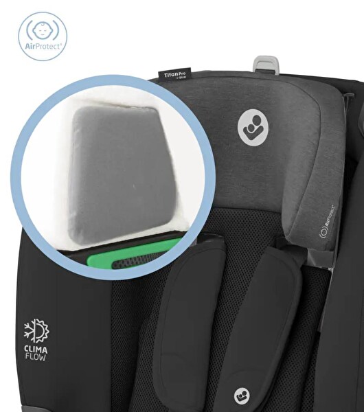 Maxi-Cosi Titan Pro I-Size ADAC'lı 9-36 KG Authentic Siyah Oto Koltuğu