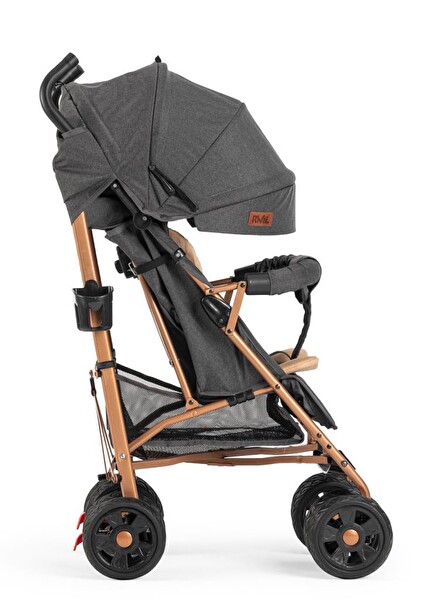 Rival RV111G Gold Sweet Tam Yatar Hafif Baston Antrasit Bebek Arabası