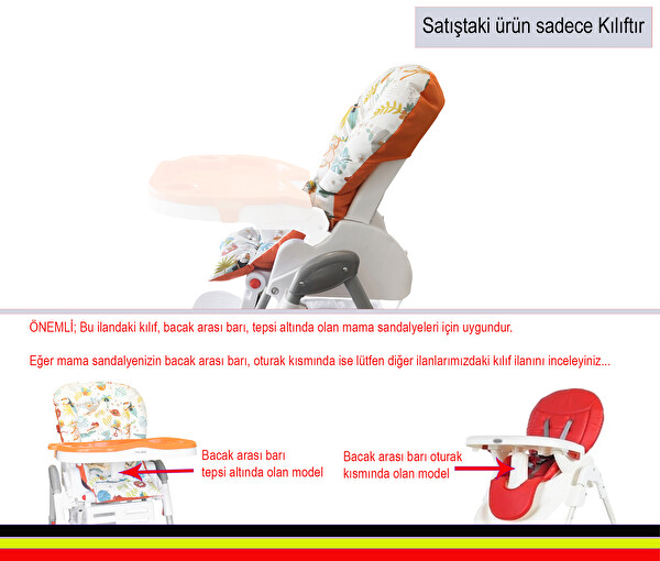 Holmer Leke Tutmaz Organik Max-T Açık Gri Mama Sandalyesi Minderi