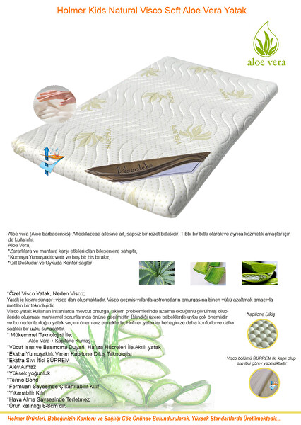 Holmer Coolstyle Cibinlikli Anne Yanı Oyun Parkı 70x110 CM Kahverengi - Aloevera Yatak