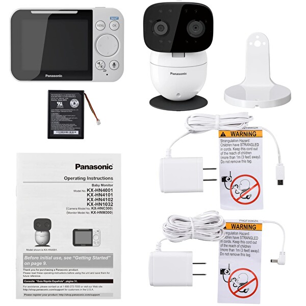 Panasonic KX-HN4001W Kameralı ve Sesli Siyah Beyaz Bebek Monitörü
