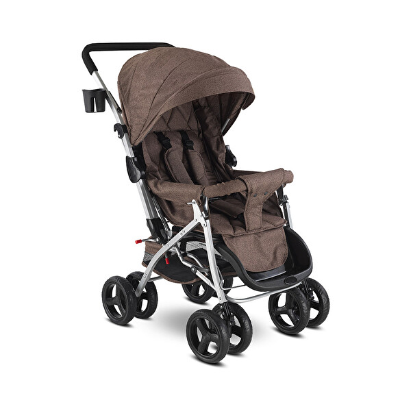 Babyhope 604 Çift Yönlü Kahverengi Bebek Arabası