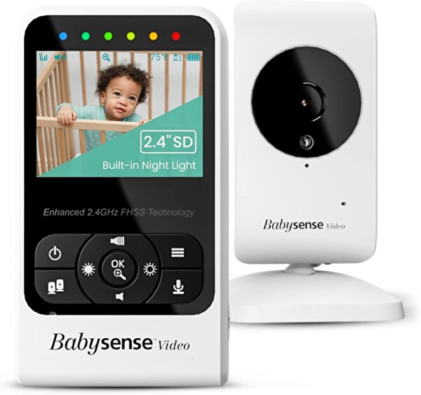 Babysense V24R Video Bebek Monitörü Kamera ve Ses - Uzun Menzil