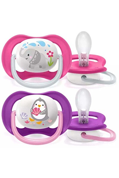 Philips Avent Ultra Air 6-18 Ay 2'li Emzik Pembe-Mor