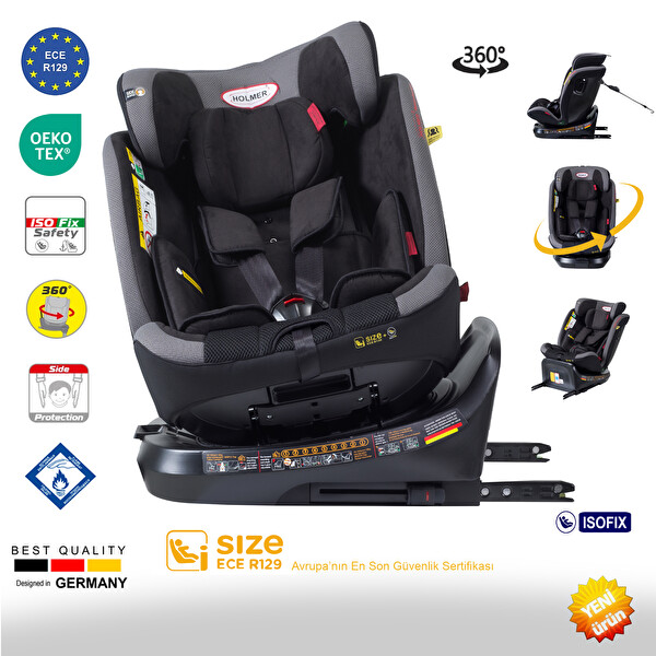 Holmer Capsula Multipro Aero 3D Profix I-Size 360 Derece Dönebilir 0-36 KG Oto Koltuğu Isofix SPS SIP Latch