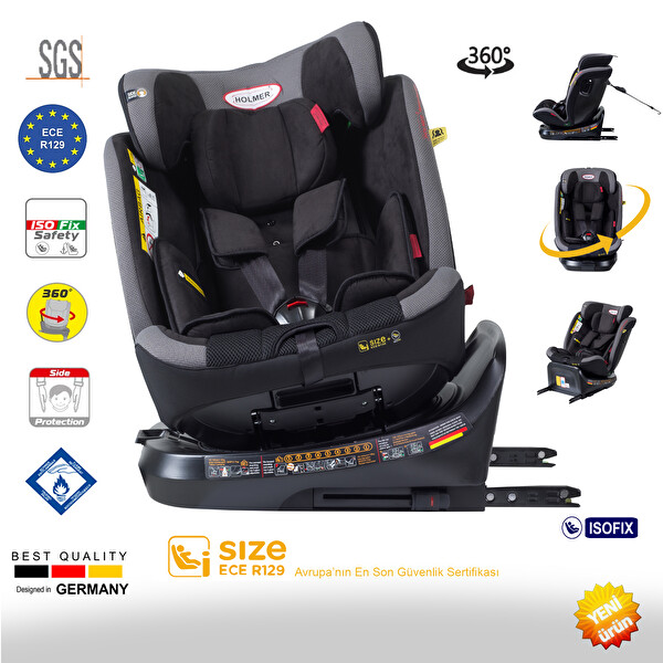 Holmer Capsula Multipro Aero 3D Profix I-Size 360 Derece Dönebilir 0-36 KG Oto Koltuğu Isofix SPS SIP Latch