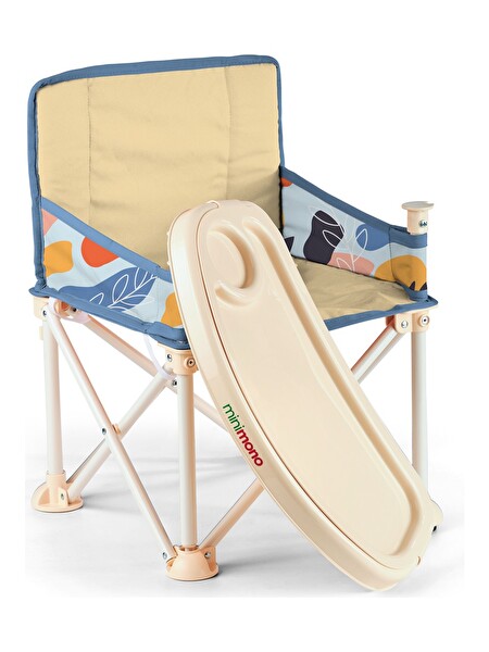 Minimono Plus Portatif Yükseltici Katlanabilir Mama Sandalyesi Bej - Flora