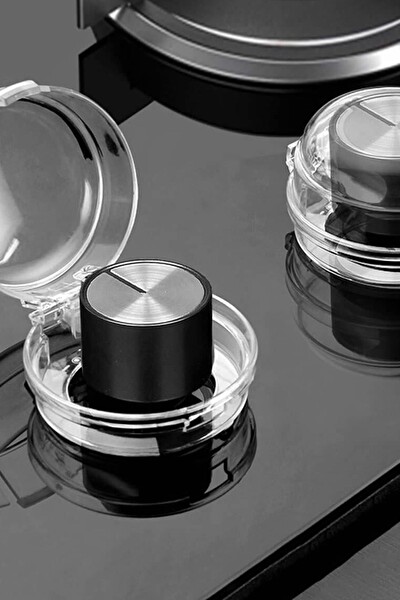 Mithra Life 4 Adet Şeffaf Güvenlik Emniyet Kapağı Ocak Fırın Anahtarı Düğmesi MIT1167