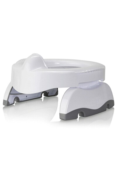 Potette Premium Portatif Katlanabilir Combo Paket Beyaz Bebek Lazımlık ve Tuvalet Adaptörü