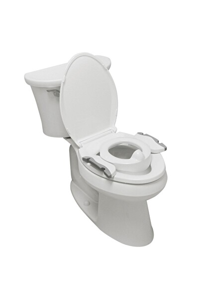 Potette Premium Portatif Katlanabilir Combo Paket Beyaz Bebek Lazımlık ve Tuvalet Adaptörü