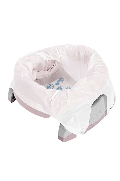 Potette Plus Portatif Katlanabilir Bebek Lazımlık ve Tuvalet Adaptörü Pembe