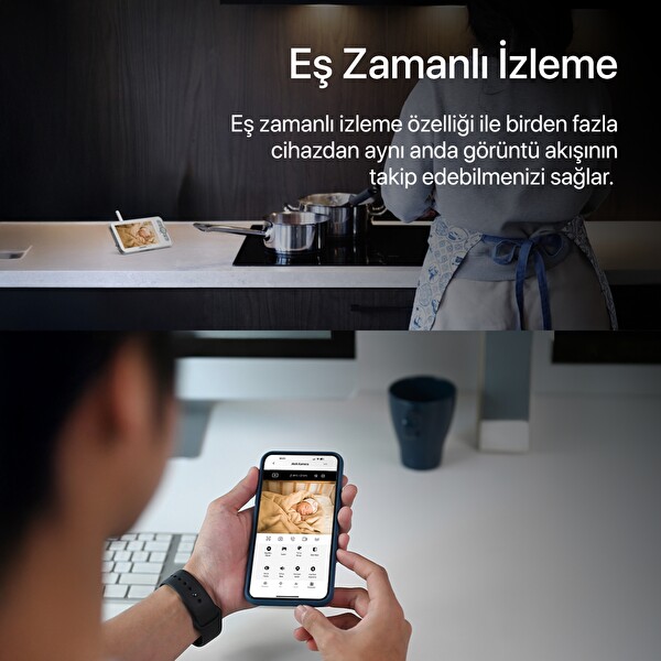 Xenon Smart Akıllı Çift Bebek Kameralı Dijital 5