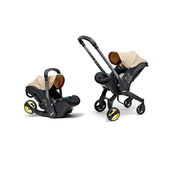 Doona Bebek Arabasına Dönüşen Tekerlekli I-Size Ana Kucağı Oto Koltuğu - Sahara Sand