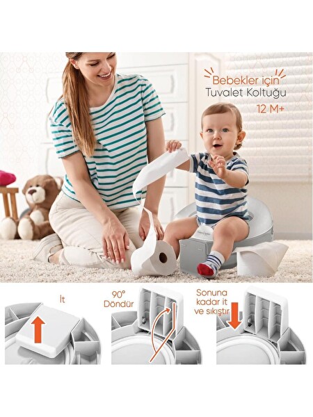 Gezenbebe Katlanabilir Seyahat Çocuk Tuvaleti