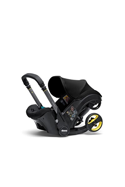 Doona Bebek Arabasına Dönüşen Tekerlekli I-Size Ana Kucağı Oto Koltuğu - Nitro Black
