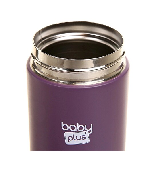 Baby Plus Paslanmaz Çelik Bebek Mama Saklama Termosu 350 ML Mor BYP-SH4060B