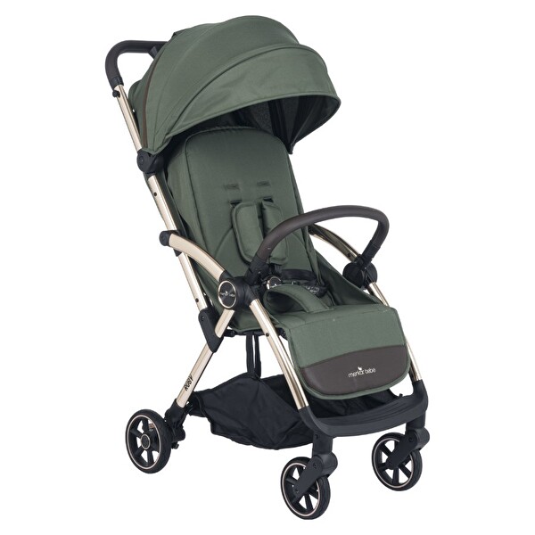 Merkür Bebe Ruby Tek Tuşla Otomatik Katlanan Kabin Boy Bebek Arabası Yeşil