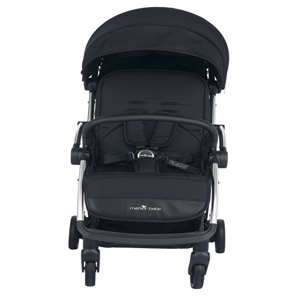 Merkür Bebe Tek Tuşla Otomatik Katlanan Ruby Kabin Boy Bebek Arabası Siyah