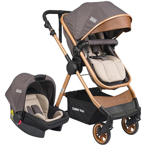 Tommybaby Handy Bebek Arabası Travel Sistem Oyun Parkı Çanta Yenidoğan Seti - Antrasit