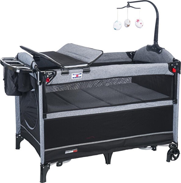 Tommybaby Handy Bebek Arabası Travel Sistem Oyun Parkı Çanta Yenidoğan Seti - Antrasit