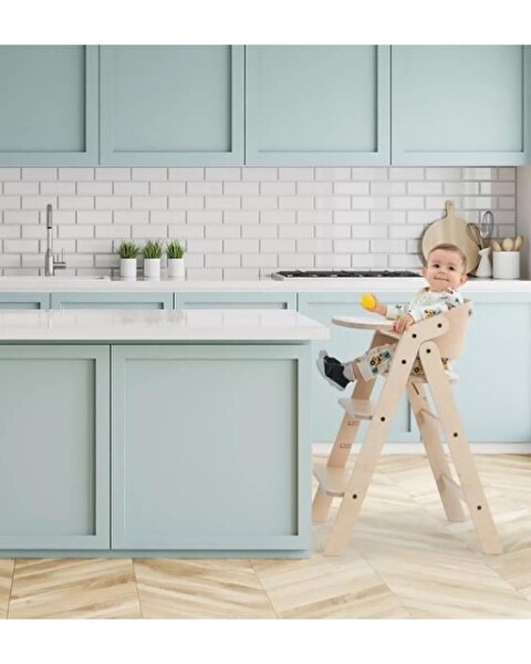 Mamatoyz 10MC Açık Kahverengi Portatif Mama Sandalyesi 85x40x58 CM