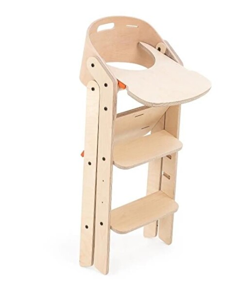 Mamatoyz 10MC Açık Kahverengi Portatif Mama Sandalyesi 85x40x58 CM