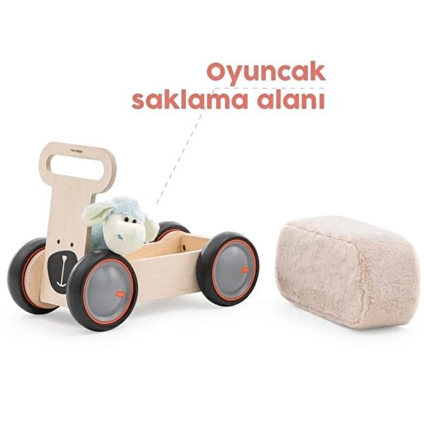 Mamatoyz 03DSB Driveme Soft Ayı Figürlü - Yürüteç Bin Sür Oyuncak Deposu