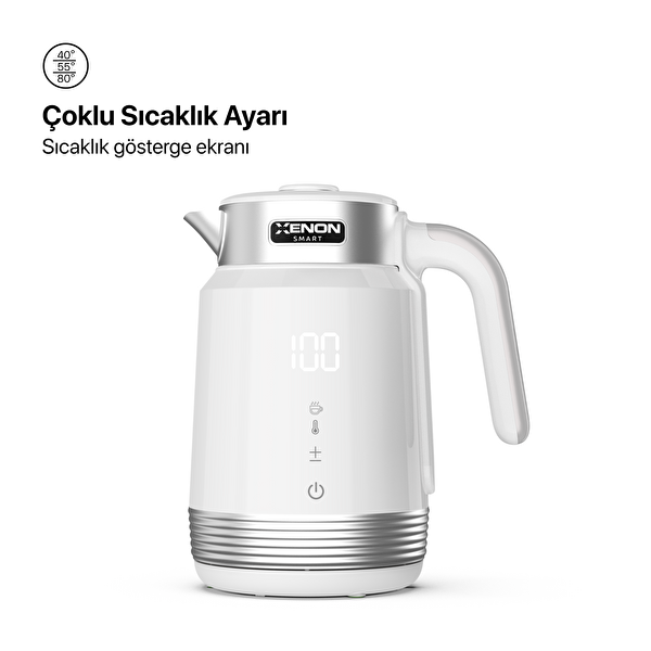 Xenon Smart Akıllı Bebek Kamerası - Hava Temizleyici Mavi ve Kettle Seti