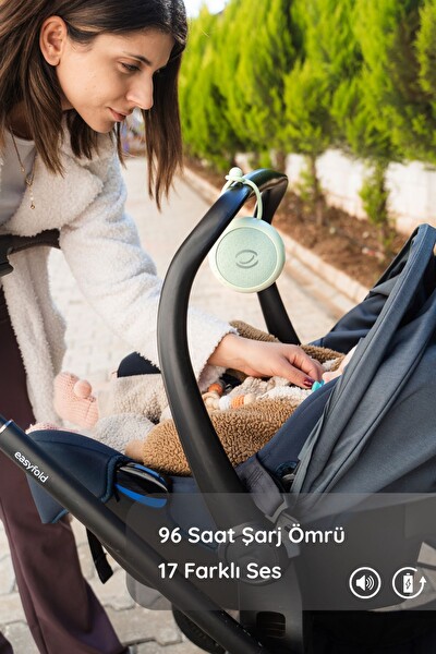 Budizzz Beyaz Gürültü Cihazı Pışpışlı Ninnili Radyasyon İçermeyen Bebek Uyku Arkadaşı - Yeşil