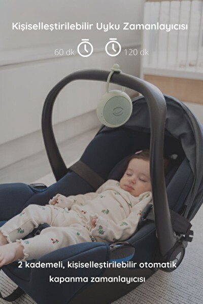 Budizzz Beyaz Gürültü Cihazı Pışpışlı Ninnili Radyasyon İçermeyen Bebek Uyku Arkadaşı - Yeşil