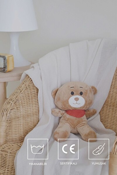 Budizzz Beyaz Gürültü Cihazı Pışpışlı Ve Ninnili Ayıcık Uyku Arkadaşı - Pembe