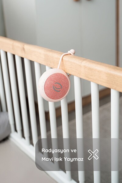 Budizzz Beyaz Gürültü Cihazı Pışpışlı Ninnili Radyasyon İçermeyen Bebek Uyku Arkadaşı - Pembe