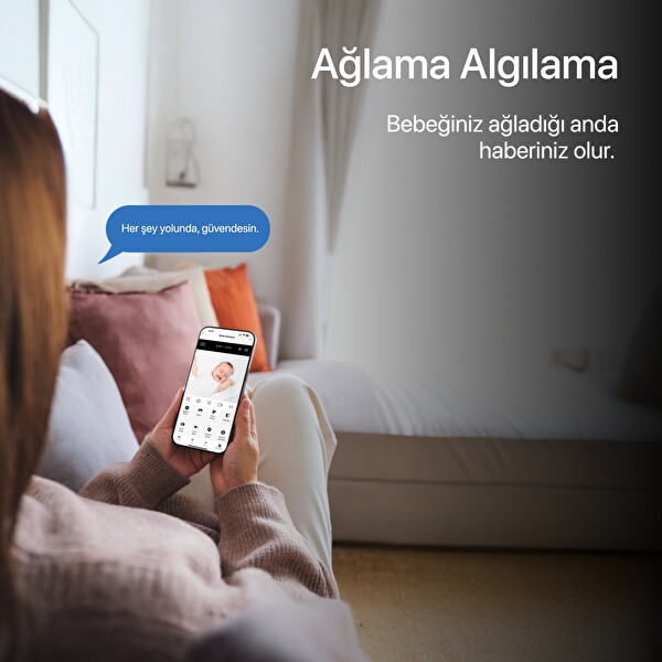 Xenon Smart Akıllı Bebek Kamerası Hava Temizleyici Beyaz Gürültü Pış Pış Sesi Uyku Arkadaşı ve RGB Ampul Seti