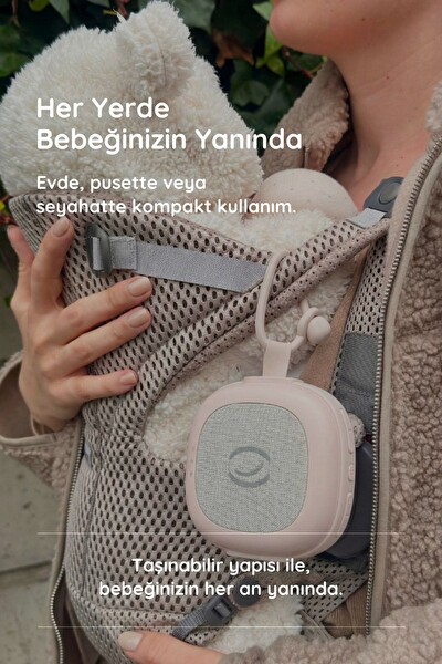 Budizzz Plus Ağlama Sensörlü Beyaz Gürültü Cihazı 33 Sesli Anne Ses Kayıtlı Bebek Uyku Cihazı Ayıcık