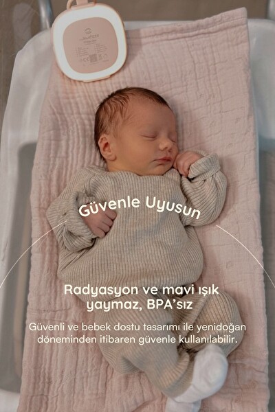 Budizzz Plus Ağlama Sensörlü Beyaz Gürültü Cihazı 33 Sesli Bebek Uyku Cihazı
