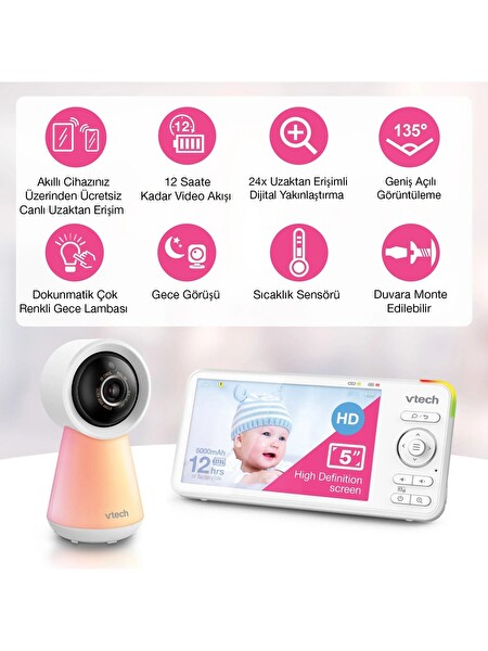 Vtech RM5756HD Uyarlanabilir Gece Lambalı 5