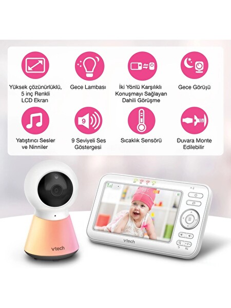 Vtech VM5254 Uyarlanabilir Gece Lambalı 5