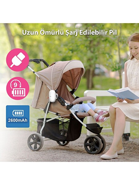 Vtech V-Hush Bebek Arabası için Sesli ve Hareketli Yatıştırıcı Bebek Arabası Sallama Cihazı BC8611